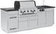 Broil King® Imperial™ QS 590iE Stainless Steel Natural Gas Outdoor Kitchen Kit-1