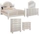 American Woodcrafters 3910 Rodanthe 5-Piece Dove White Queen Woven Bedroom Set-0