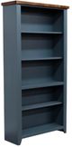 Legends Home Nantucket Blue Denim/Whiskey Bookcase-0