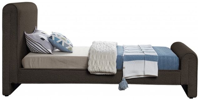 Meridian Furniture Stylus Brown Twin Upholstered Panel Bed-2