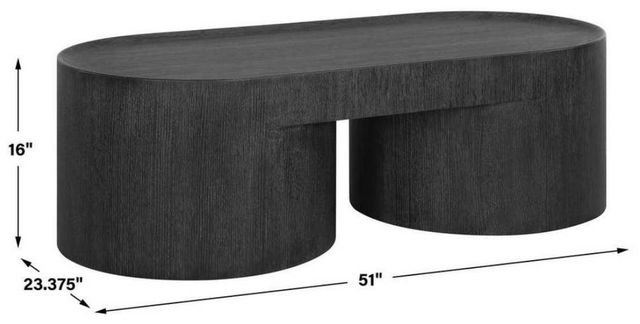 Uttermost® Isbell Black Stained Coffee Table-2