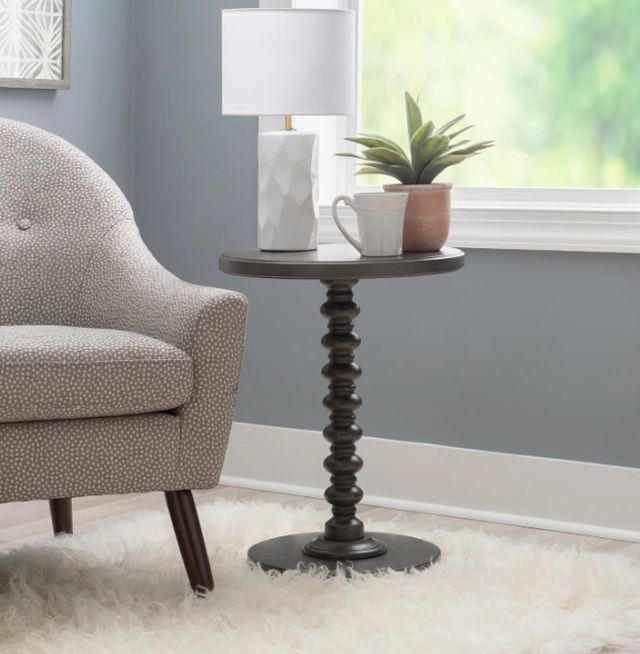 Powell® Spectrum Dark Gray Side Table-1