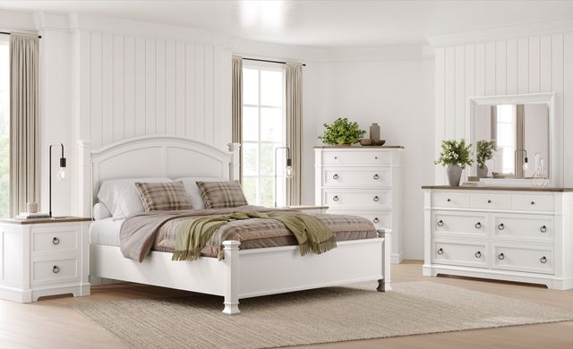 Magnussen Home® Kingston Whisper White Queen Panel Bed-1
