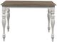 Liberty Furniture Magnolia Manor Weathered Bark Gathering Table with Antique White Base-2