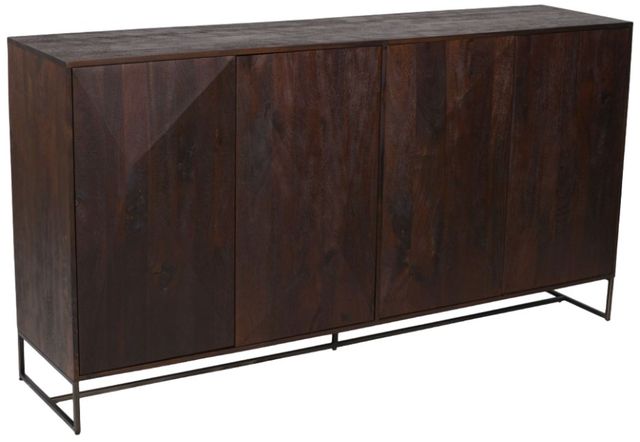 Home Trends & Design Cambridge Distressed Walnut Sideboard-0