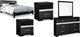 Signature Design by Ashley® Starberry 5-Piece Black Queen Panel Bed Set-0