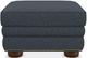 La-Z-Boy® Pembroke Navy Ottoman with Brass Nailhead Trim-0
