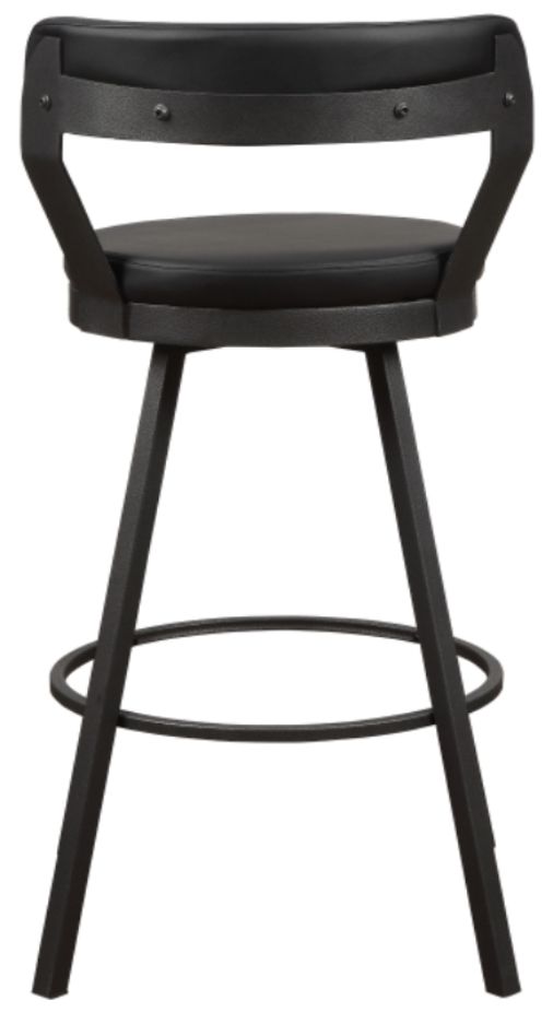 Homelegance® Appert Black/Dark Gray Swivel Pub Height Chair-3
