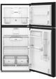 Whirlpool® 30" 19.3 Cu. Ft. Black Top Freezer Refrigerator with Total Coverage Cooling-3