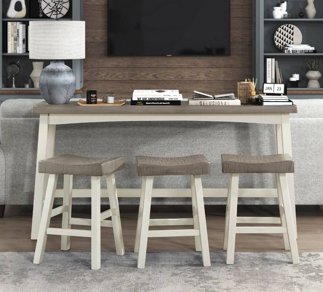Homelegance® Caspian Coffee/White Counter Stool-2