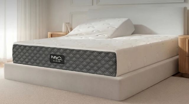 Puffy Cloud 3.0 Memory Foam 10" Medium Firm Tight Top Split Head King Mattress in a Box-0
