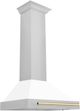 ZLINE 30" Autograph Edition White Matte Wall Mounted Range Hood-1