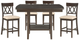 Homelegance® Balin 5-Piece Dark Brown Counter Height Table Set-1