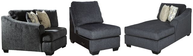 Signature Design by Ashley® Eltmann 3-Piece Slate Right-Arm Facing Cuddler Sectional and Chaise-0