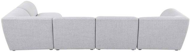 Meridian Furniture Miramar 5-Piece Grey Modular Sectional Set-2