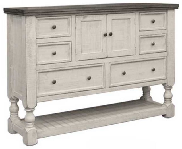 International Furniture Direct Stone Ivory Dresser