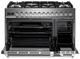 Verona® Ultima 48" Stainless Steel Freestanding Double Oven Pro Style Duel Fuel Range-1