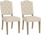 Riverside Furniture Mix-N-Match Chairs 2-Piece Ivory Button Tufted Upholstered Chair Set-0