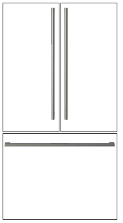 Fulgor Milano 3-Piece Stainless Steel Handle Kit-2