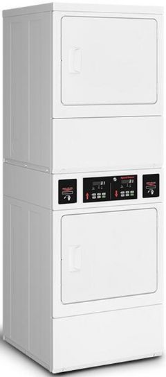 Speed Queen® Commercial 7.0 Cu. Ft. Dryer, 7.0 Cu. Ft. Dryer White Stack Laundry