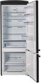 Unique Appliances Classic Retro 28" 17 Cu. Ft. Matte Black Counter Depth Bottom Freezer Refrigerator-1