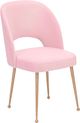 TOV Furniture Swell Blush Velvet Chair-0