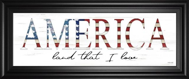 Classy Art America Land That I Love by Cindy Jacobs Wall Art-0