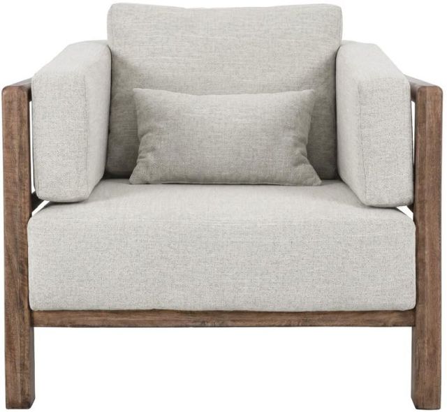 International Furniture Direct Roots Brown/Oyster Accent Chair-1