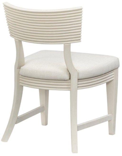 Legacy Classic Maren Fresh Canvas Curved Back Dining Side Chair-2