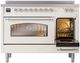 Ilve® Nostalgie II Series 48" Antique White Pro Style Induction Range-3