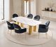 Furniture of America® Northall Gold/White Dining Table-0