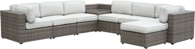 Steve Silver Co. Tamyra 8-Piece Gray Outdoor Sectional-0