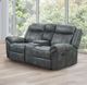 Furniture of America® Agata Dark Gray Glider Recliner Loveseat-1