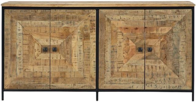 Signature Design by Ashley® Camney Black/Brown Accent Cabinet-1