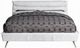 ACME Furniture Doris Vintage White Eastern King Panel Leather Bed-1