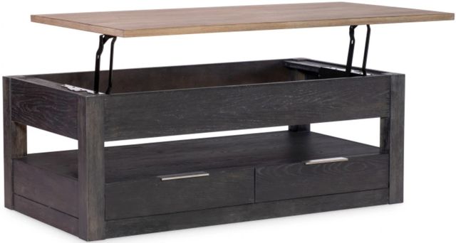 Legacy Classic Halifax Flax Lift-Top Cocktail Table with Java Base-1