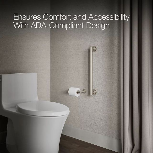 KOHLER® Purist® Vibrant Brushed Nickel 18" Grab Bar-3