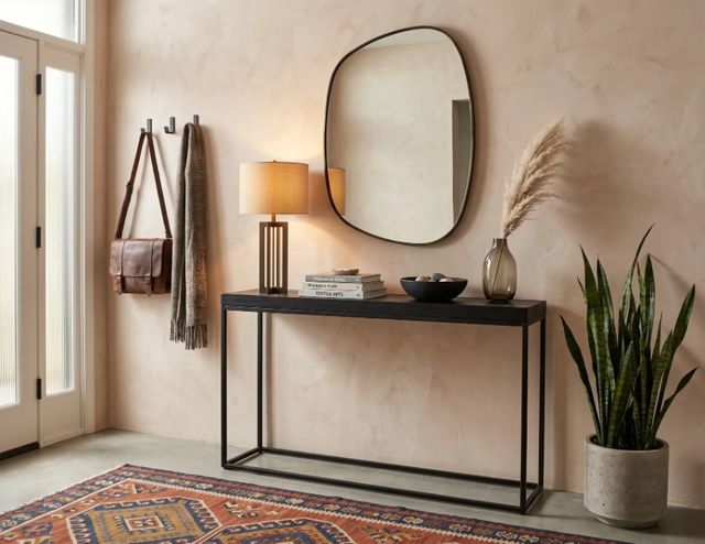 Sunny Designs™ Jax Black Large Console Table-1