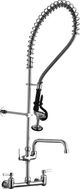 Elkay Chrome 8" Centerset Wall Mount Faucet with 12" Arc Tube Spout-0