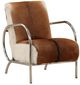 Dovetail Furniture Laney Natural Brown/Silver/White Occasional Chair-0