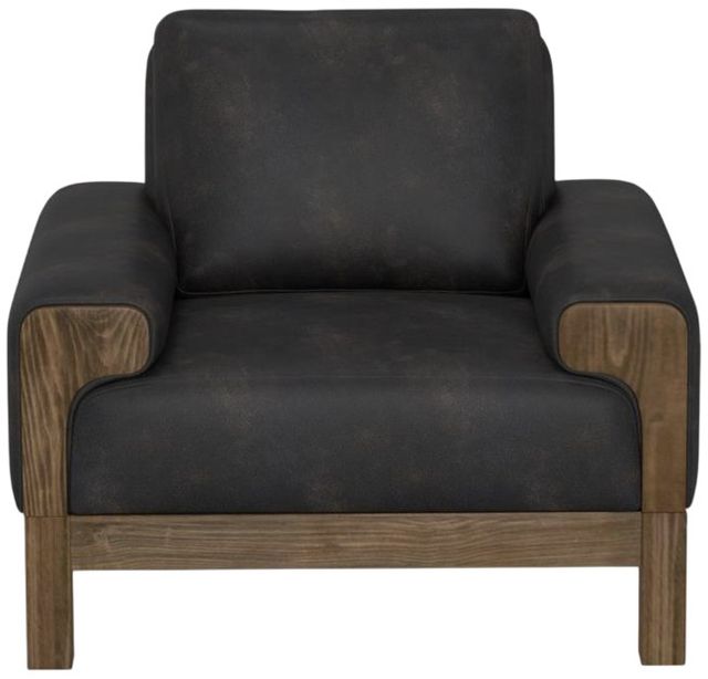 International Furniture Direct Sedona Black/Lacquer Caramel Accent Chair-1