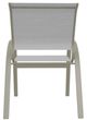 Telescope Casual Aruba Abalone/Storm Aluminum/Fabric Outdoor Sling Stacking Cafe Chair-3