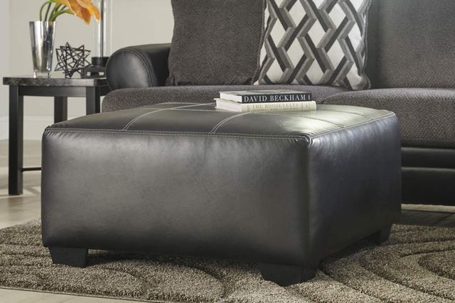 Benchcraft® Kumasi Smoke Oversized Accent Ottoman-1