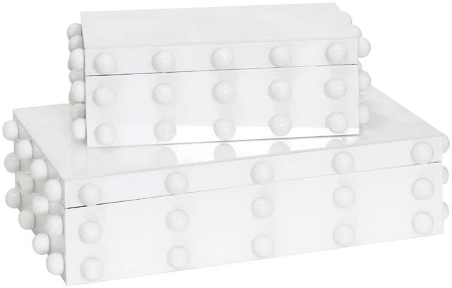 Harp & Finial® Batu 2-Piece White Box Set-0
