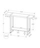 Monarch Specialties Inc. Black/Mango 48" Wood-Look Accent Table-2