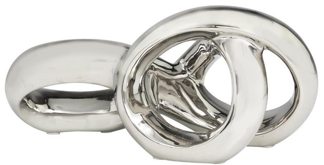 Deco Marche Silver Infinity Loop Sculpture-2