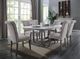 ACME Furniture Yabeina Marble Top Dining Table with Gray Oak Base-1
