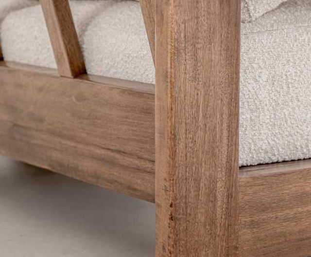 International Furniture Direct Duna Lacquer Brown/Pearl Upholstered Loveseat-3