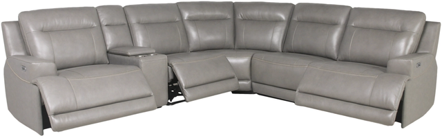 Signature Design by Ashley® Goal Keeper 6-Piece Gray Reclining Sectional Set-1