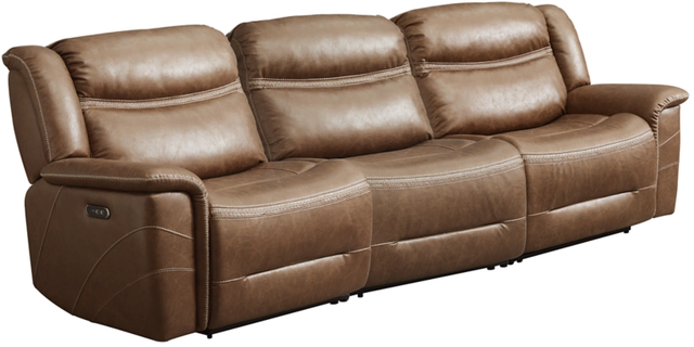 Signature Design by Ashley® Glenvale 3-Piece Chocolate Reclining Sectional-0